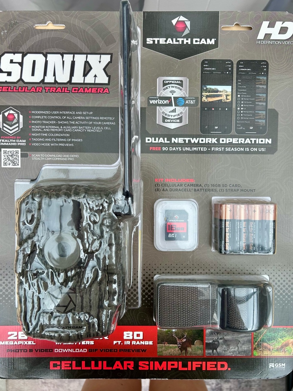 Sonix Cellular Trail Camera - Black